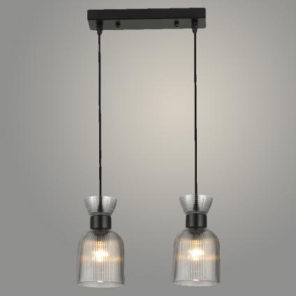 Подвес 09372/2HT BK черный 2х40W E14 d320 h700, 24